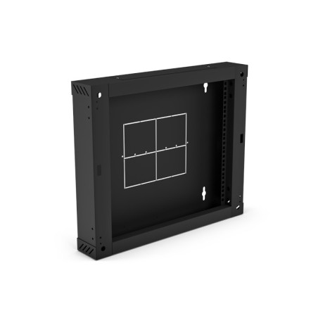 Sekcja tylna (zawiasowa / uchylna) do szafek SW-6U-600-450-01-C , czarna 150mm ALANTEC