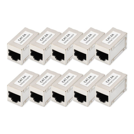 Digitus CAT 6A modular couplers, shielded -10 pieces