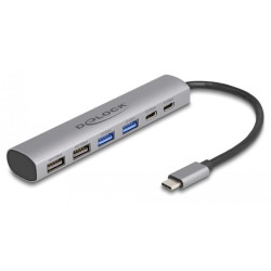 DeLOCK 6 Port USB Hub with...