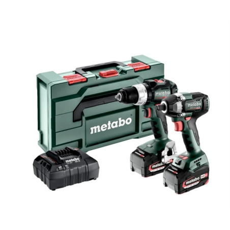 METABO ZESTAW COMBO 18V 2.6.5 18 V (BS 18 L BL + W 18 L BL 9-125 Quick) 1x2,0Ah 1x4,0Ah METABOX