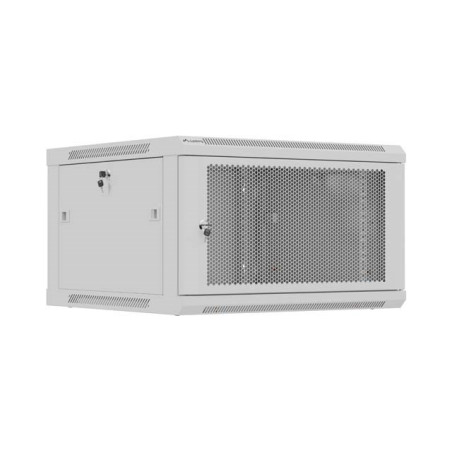Rack cabinet 19" 6U 600x600 grey perforated