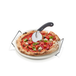 Set: pizza cutter + stone...