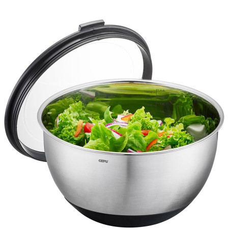GEFU MUOVO Round Bowl 4.5 L Black, Stainless steel 1 pc(s)