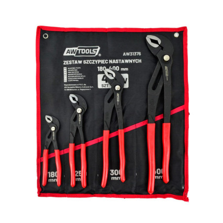 AW SET OF ADJUSTABLE PLIERS 4 pcs. (7/10/12/16")