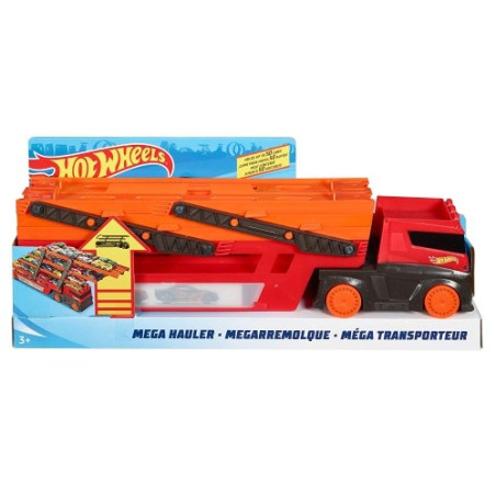 Hot Wheels City Mega Hauler with Storage for up to 50 1:64 scale cars ages 3 and older
