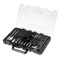 Drill bit set, sockets, 90...