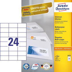 Avery 3474 self-adhesive...