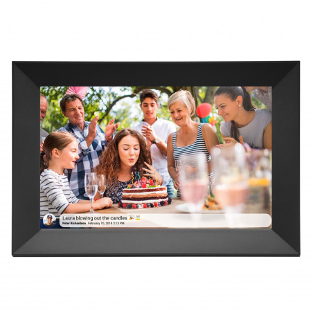 Denver PFF-1063BLACK digital photo frame Black 25.6 cm (10.1") Touchscreen Wi-Fi