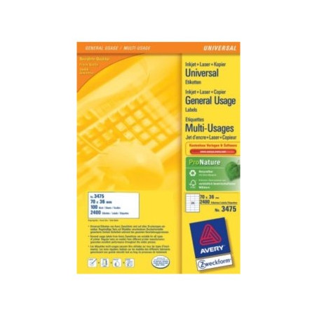 Avery 3475 printer label White