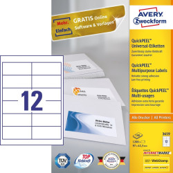 Avery 3659 self-adhesive...