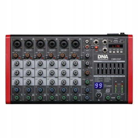 DNA CM8-DSP audio mixer USB MP3 Bluetooth Phantom