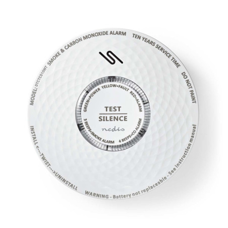 Smoke and carbon monoxide detector Nedis DTCTCS10WT