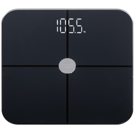 ADLER 8187b black bathroom scales