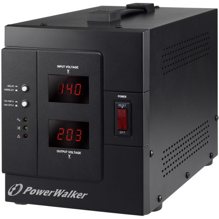 PowerWalker AVR 3000 SIV FR voltage regulator 1 AC outlet(s) 110-280 V Black