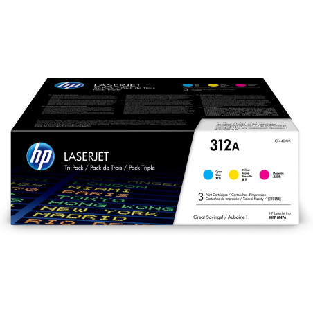 HP 312A  3x  Dreifarbig  LaserJet    Tonerpatrone