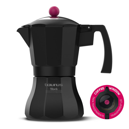 Taurus Black Moments 3 Moka pot