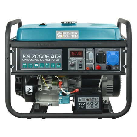 Könner & Söhnen KS 7000E ATS engine-generator 5000 W 25 L Petrol Black, Teal