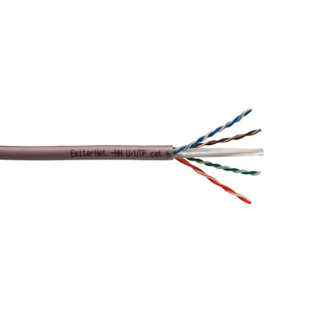 Kabel Emiter Net U/UTP kat.6 450MHz B2ca LS0H, drut 4x2x23AWG
