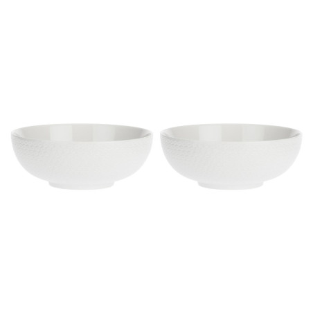 Set of 2 Momenti Salad Bowls - White, 22 cm
