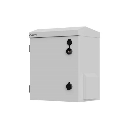 Lanberg WAH1-3240-00S 10" wall-mounted Rack cabinet hermetic IP55 for wall/pole mounting 320x220x400 grey (assembled)