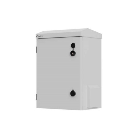 Lanberg WAH1-3450-00S 10" wall-mounted Rack cabinet hermetic IP55 for wall/pole mounting 340x250x500 grey (assembled)