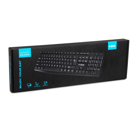 iBox IKC2010B keyboard Home USB QWERTY English Black