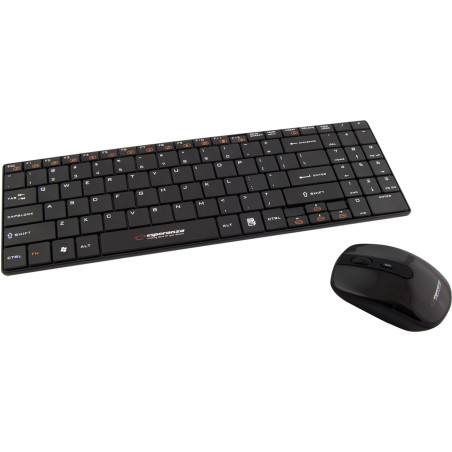 Esperanza EK122K keyboard RF Wireless QWERTY Black