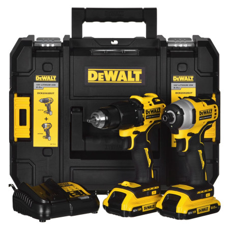 POWER TOOL COMBO KIT DEWALT DCK2062D2T (DCD709+DCF809) 18V 2X2.0AH