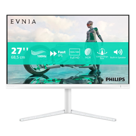 Philips Evnia 27M2N3201A/00 computer monitor 68.6 cm (27") 1920 x 1080 pixels Full HD LCD White