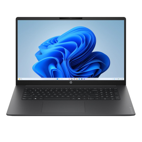 HP OmniBook 3 AI Laptop 17-dn0000nw AMD Ryzen™ 7 250 43.9 cm (17.3") Full HD 24 GB DDR5-SDRAM 512 GB SSD Wi-Fi 7 (802.11be) Windows 11 Home AI PC Black, Gray