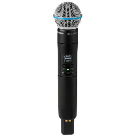 Shure SLXD2+/B58=-G65 - handheld transmitter with an Beta® 58A capsule (470–606 MHz)