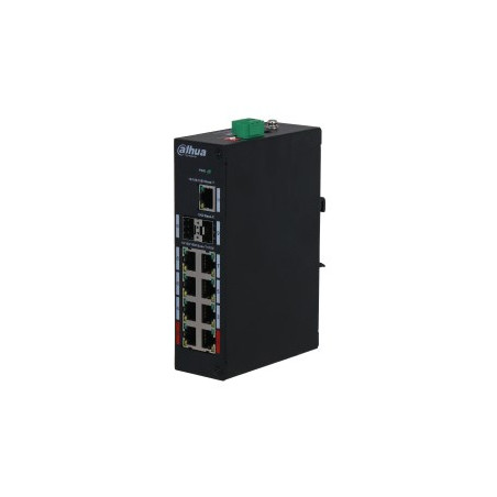 Dahua Technology PFS3211-8GT-120-V2 network switch Unmanaged Gigabit Ethernet (10/100/1000) Power over Ethernet (PoE) Desktop/Wall-Mounting Black