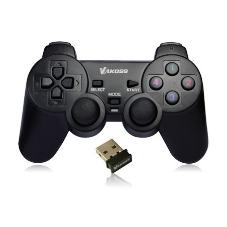 Vakoss GP-4705BK Gaming Controller Black RF Gamepad Analogue / Digital PC, Playstation 3