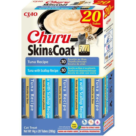 INABA Churu Skin&Coat Tuna recipe - cat treats - 20x14g