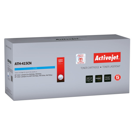 Activejet ATH-415CN Toner (replacement for HP 415A W2031A; Supreme; 2100 pages; blue) with chip