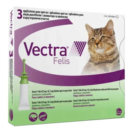 CEVA Vectra Felis - flea drops for cats - 3pcs.