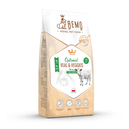 BEMO Optimal Veal & Veggies Medium/Large - dry dog food - 15kg
