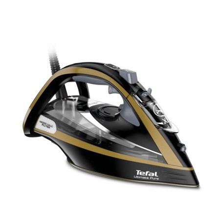 Tefal FV9865E0 iron Dry & Steam iron Durilium Autoclean soleplate 3000 W Black, Gold