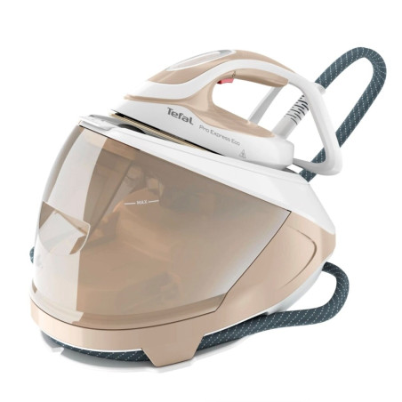 Tefal Pro Express Eco GV9E22E0 steam ironing station 2200 W 1.8 L Durilium AirGlide Autoclean soleplate Beige, White