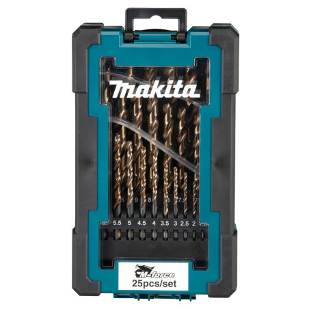MAKITA ZESTAW WIERTEŁ DO METALU HSS-G M-FORCE 25szt.1-13mm