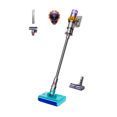 Dyson V15s Detect Submarine 2-in-1 stick vacuum Battery Dry&wet Bagless 0.77 L Nickel, Yellow