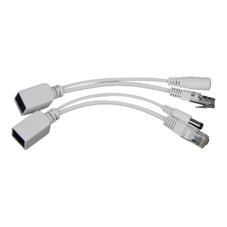 NET POE ADAPTER CABLE KIT/PP12-POE-0.15M-W GEMBIRD