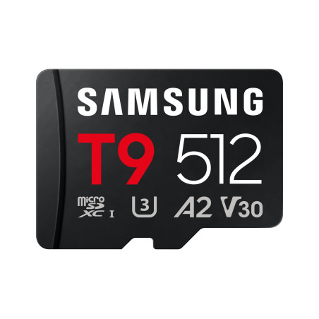Samsung microSDXC UHS-I Card | T9 | 512 GB | microSD | Flash memory class U3, V30, A2