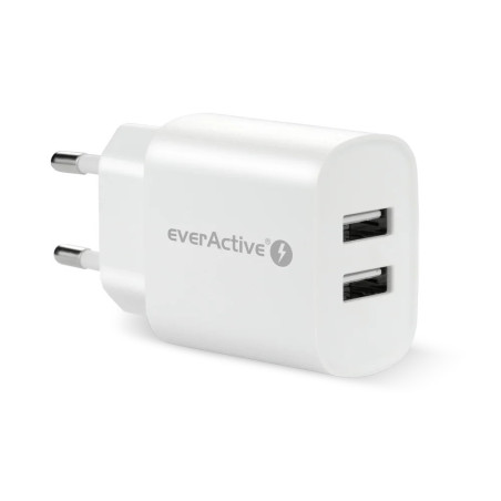 Charger EVERACTIVE 2 x USB 2.4A white