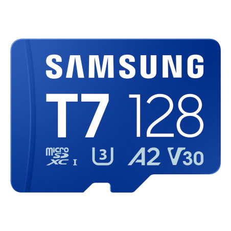 Samsung MicroSD card | T7 | 128 GB | microSDXC | Flash memory class U3, V30, A2