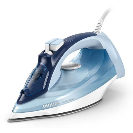 Philips | Iron | DST5030/20 | Steam Iron | 2400 W | Water tank capacity 320 ml | Continuous steam 45 g/min | Steam boost performance 180 g/min | Blue/White
