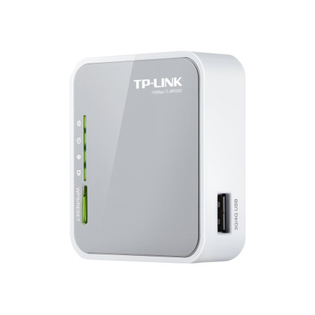 Wireless Router|TP-LINK|Portable 3G/4G Wireless N Router|Wi-Fi 4 (802.11n)|Data speed 150 Mbit/s|Ethernet WAN Yes|Ethernet LAN Yes|3G Yes|4G Yes|1xLAN ports|USB port Yes|TL-MR3020