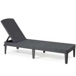 KETER POLY RATTAN LOUNGER...
