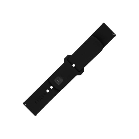 Fixed | Sporty Strap Set with Quick Release 22mm for smartwatch | 160-235 mm | Black | Silicone