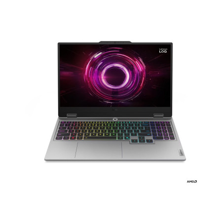 Lenovo- LOQ 15AHP10 | Luna Grey | 15.6 " | IPS | FHD | 1920 x 1080 pixels | Anti-glare | AMD Ryzen 7 | 250 | 16 GB | SODIMM DDR5 | Solid-state drive capacity 1000 GB | NVIDIA GeForce RTX 5060 | GDDR7 | 8 GB | Windows 11 Home | 802.11ax | Bluetooth version 5.3 | Keyboard language English | Keyboard backlit | Warranty 24 month(s) | Battery warranty 12 month(s)